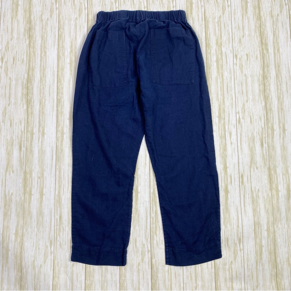 Fabiana Pigna Blue Linen Blend Forma Pants - Picture 9 of 9